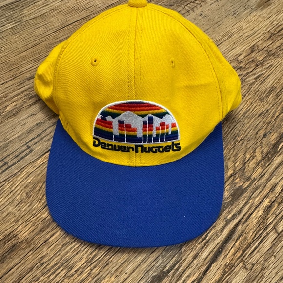 Mitchell & Ness Yellow/Navy NBA Denver Nuggets Reload HWC Snapback - OSFA - Picture 1 of 4